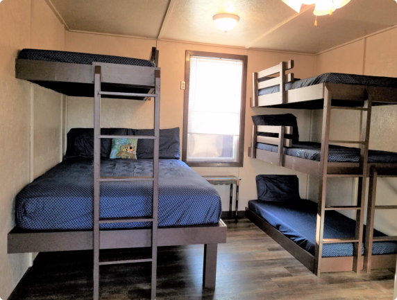 Bunk beds in a cozy room